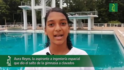 Aura Reyes, la aspirante a ingeniería espacial que dio el salto de la gimnasia a clavados