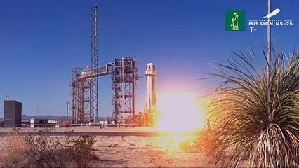 Blue Origin lleva pasajeros al espacio, incluido el astronauta con más edad