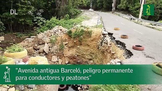Avenida antigua Barceló, peligro permanente para conductores y peatones