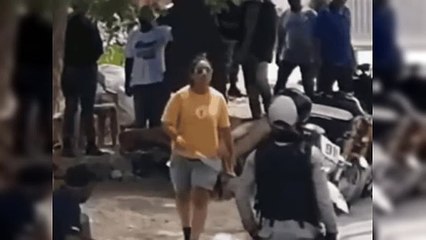 Una mujer intenta agredir con un machete en San Pedro de Macorís