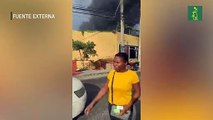 Incendio de tienda china ubicada en Piedra Blanca, Haina