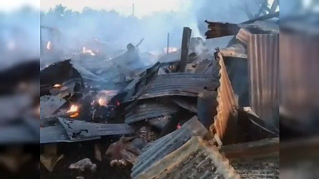 Familias afectadas por incendio en batey Maguaca