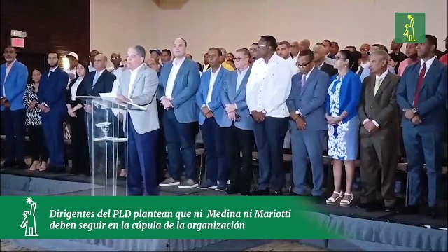 Dirigentes del PLD plantean que ni Medina ni Mariotti deben seguir en la cúpula de la organización