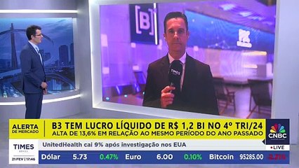 ALERTA DE MERCADO: B3 tem lucro líquido recorrente de R$ 1,2 bilhão no 4º trimestre