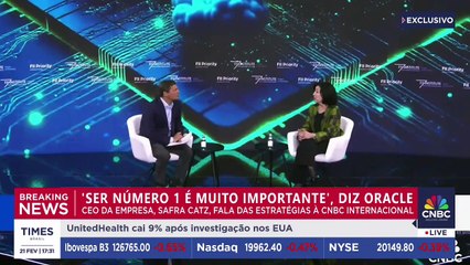 CEO da Oracle: "Ser número 1 é muito importante" | CNBC BREAKING