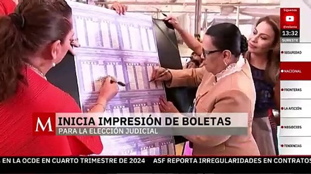 Inicia la impresión de boletas para elección judicial