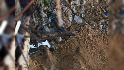 Accidente de yipeta en obra en construcción en DN