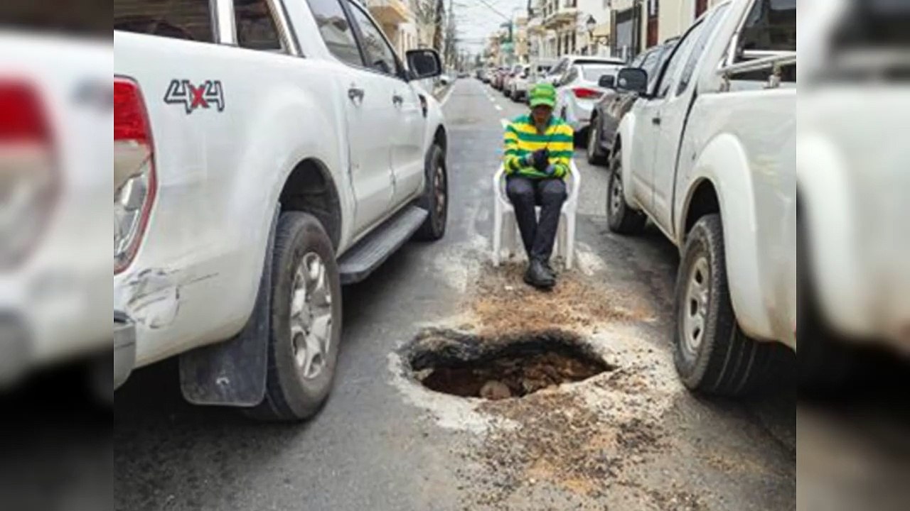 Socavón en Ciudad Colonial