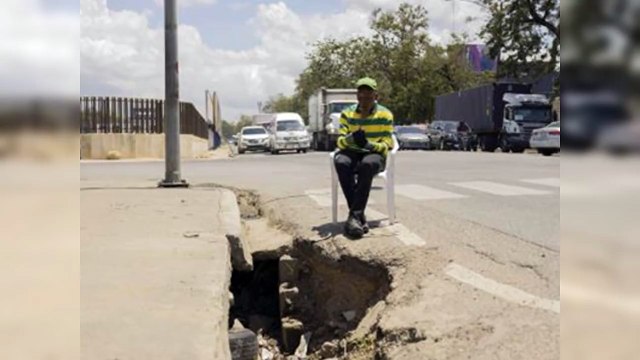 Hueco en la Luperón es un peligro para conductores