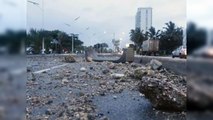 Huracán Beryl: cierran Malecón SD por furia del mar Caribe