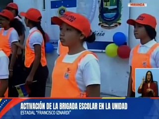 Miranda | Gobierno Bolivariano activa brigadas escolares en la U.E.E. Francisco Iznardi