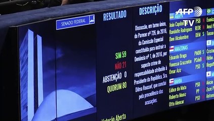 Senado brasileño juzgará a Rousseff