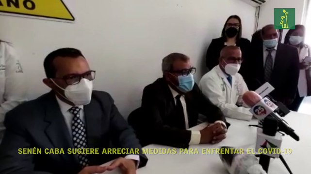 Senén Caba sugiere arreciar medidas para enfrentar el COVID-19