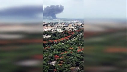 Reportan incendio próximo a la Refinería de Petróleo