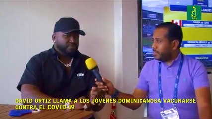David Ortiz llama a los jóvenes dominicanos a vacunarse contra el COVID-19