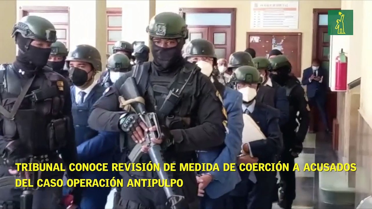 Tribunal conoce revisión de medida de coerción a acusados del caso Operación Antipulpo
