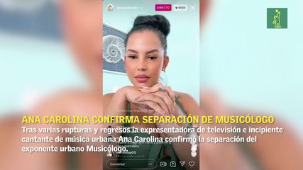 Ana Carolina confirma separación de Musicólogo, y envía un fuerte mensaje a Jessica Pereyra