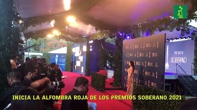 Inicia la alfombra roja de los Premios Soberano 2021