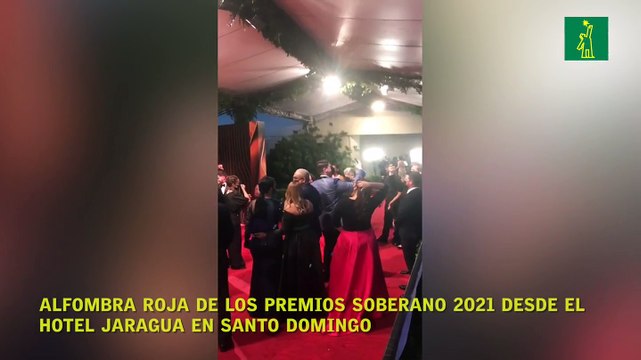 Alfombra roja de los Premios Soberano 2021 desde el Hotel Jaragua en Santo Domingo