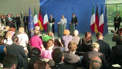 Alemania, Francia e Italia propondrán nuevo impulso para la UE
