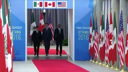 Gobernantes de Norteamérica reunidos en Ottawa