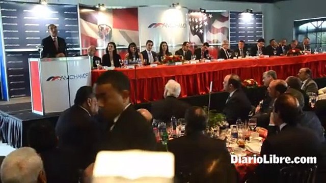 Presidente Danilo Medina en el almuerzo de la cámara americana de comercio