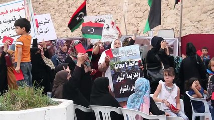 Libios protestan contra acuerdo de gobierno unitario