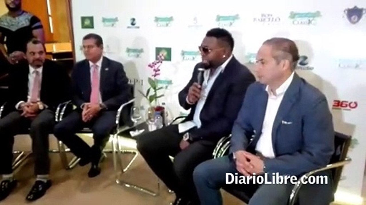 David Ortiz habla del objetivo del Clasico de Golf que lleva su nombre