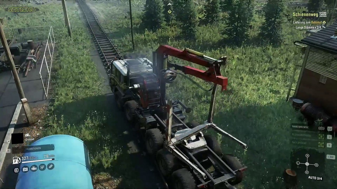 Schienenweg: Lange Stämme. (Part 3) | SnowRunner | Ep. 56