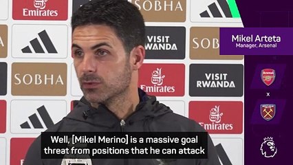 'He's a massive goal threat' - Arteta praises makeshift striker Merino