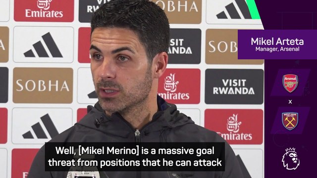 'He's a massive goal threat' - Arteta praises makeshift striker Merino