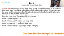 6.Hướng dẫn kết hợp thanh điệu