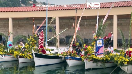 NO COMMENT: Villefranche-sur-Mer celebra la tradicional batalla naval de las flores