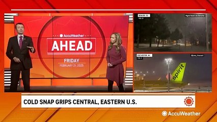 Cold snap continue in the Northeast with a little weekend snow