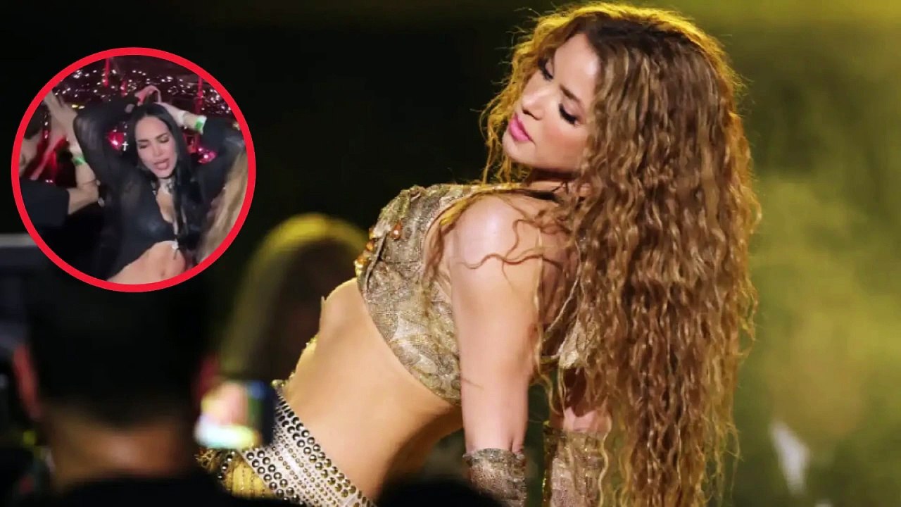 Andrea Valdiri, en zona VIP, hizo temblar las redes con su baile en el concierto de Shakira: video