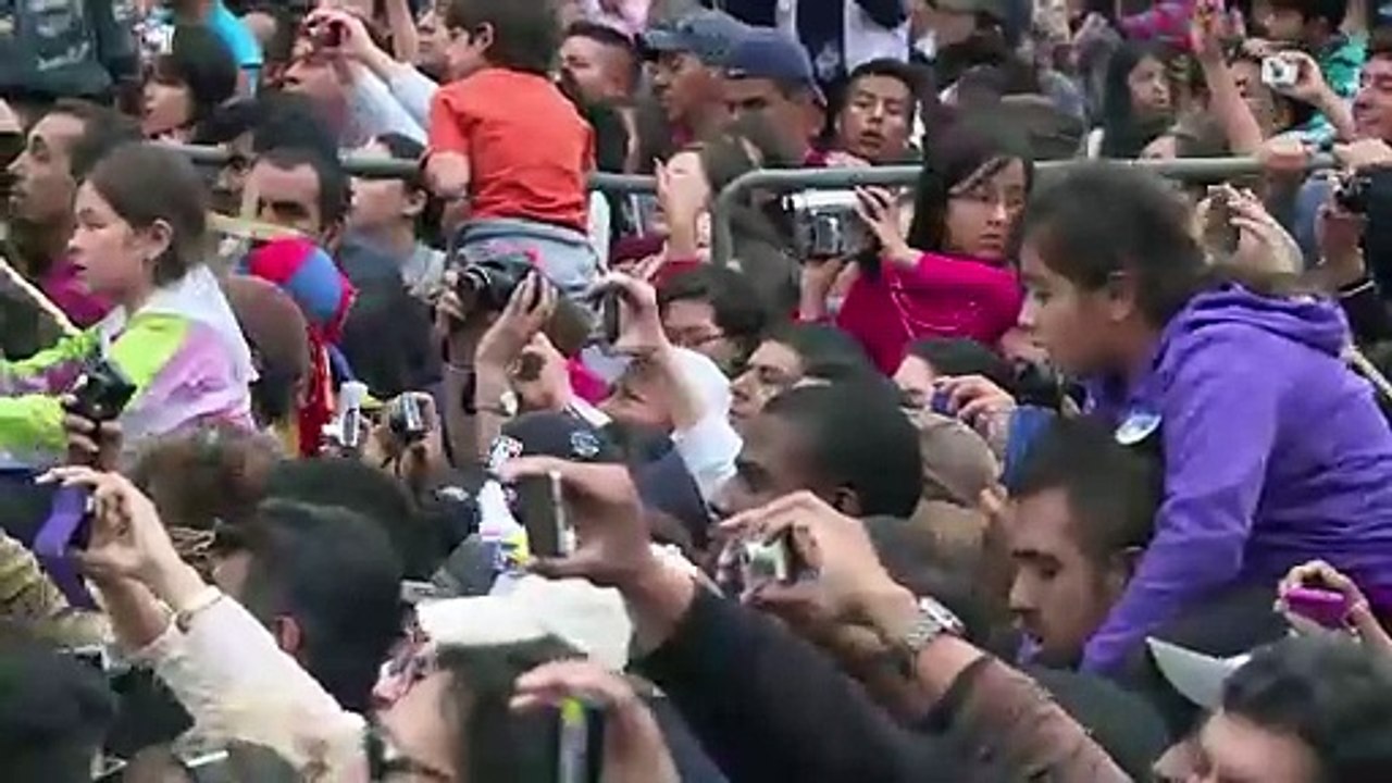 El Papa recorre Quito