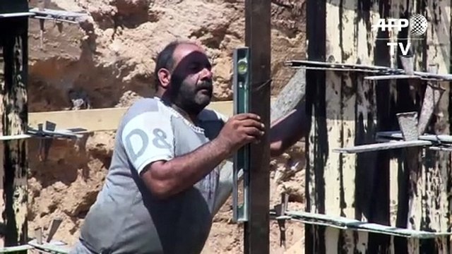 Gaza inicia reconstrucción de casas destruidas