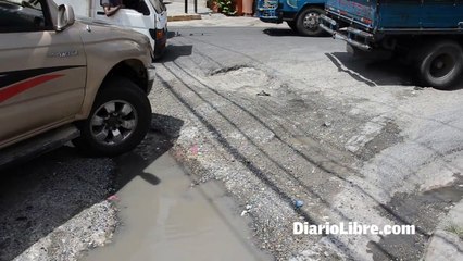 Calles deterioradas en Los Rios