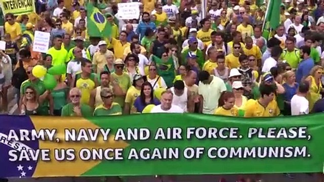 Grandes protestas contra Rousseff en Brasil