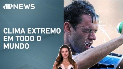 Calor intenso impacta partidas de futebol; Patrícia Costa analisa