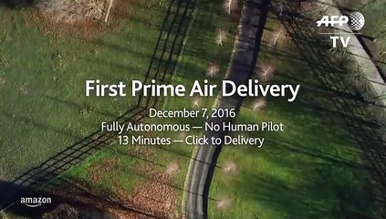 Amazon completa su primera entrega por dron en Reino Unido