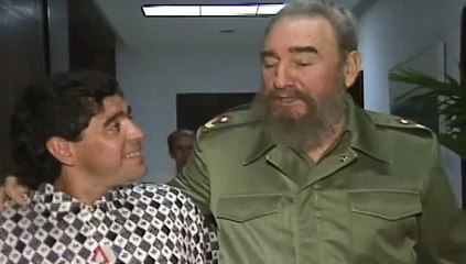 Maradona llegó a Cuba para los funerales de Fidel Castro