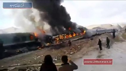 Al menos 31 muertos en choque de trenes en Irán
