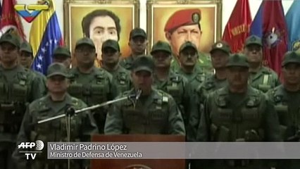 Ejército de Venezuela reafirma lealtad a Maduro