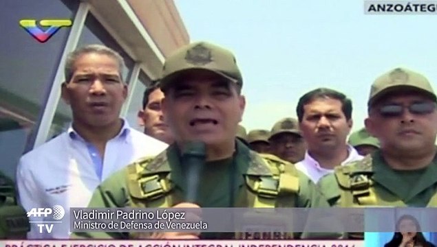 Venezuela realiza ejercicios militares en medio de crisis
