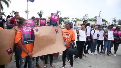 Protesta pro aborto frente al Palacio Nacional