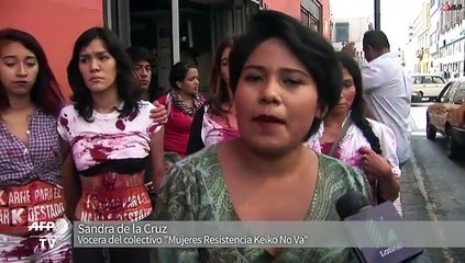 Colectivo de mujeres protesta contra Keiko Fujimori en Perú