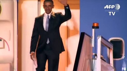 Obama llega al Reino Unido para hablar de posible salida de UE