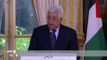 Abas afirma que los palestinos no aceptarán "ningún plan" de paz de EEUU