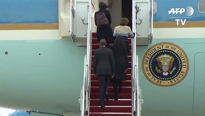 Obama partió hacia Cuba